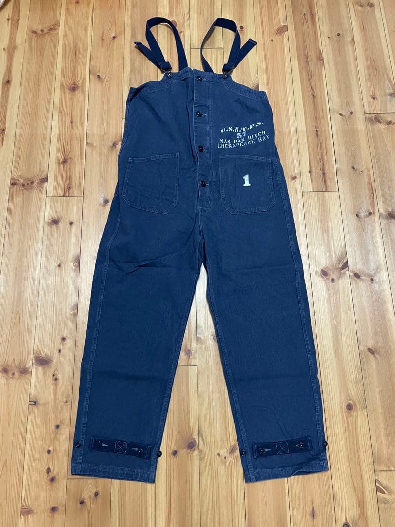 アワサカナコリンボ COLIMBO ビブ オーバーオール M ステンシル