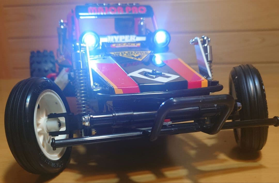 タミヤRCワイルドワンLEDライト付プロポ＆バッテリー充電器付完成品