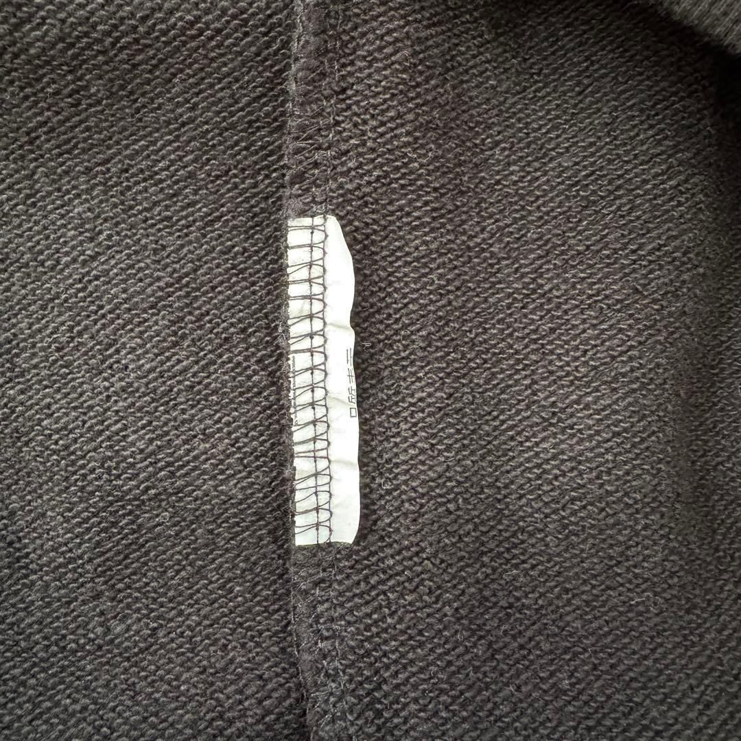 フィールズ【L】黒 長袖スウェット 上杉柊平 ロゴ刺繍 厚手 微ストレッチ 秋冬