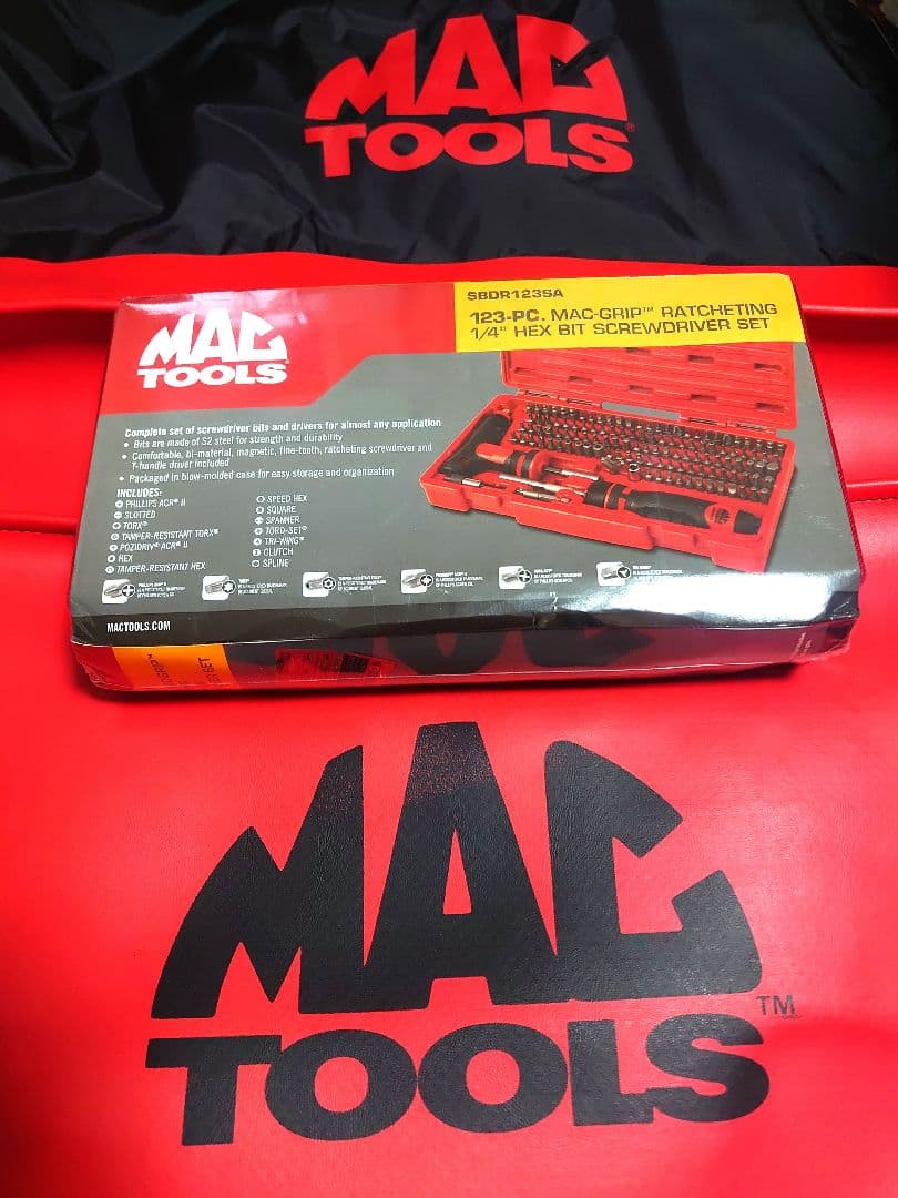 MactoolsマックツールSBDR123SAコンプリートビットセット未開封品