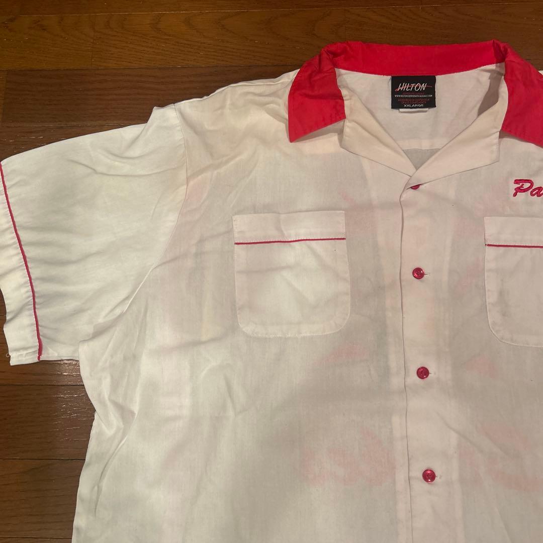 70s HILTON ヒルトン ボウリングシャツ ヴィンテージ 古着 USA製