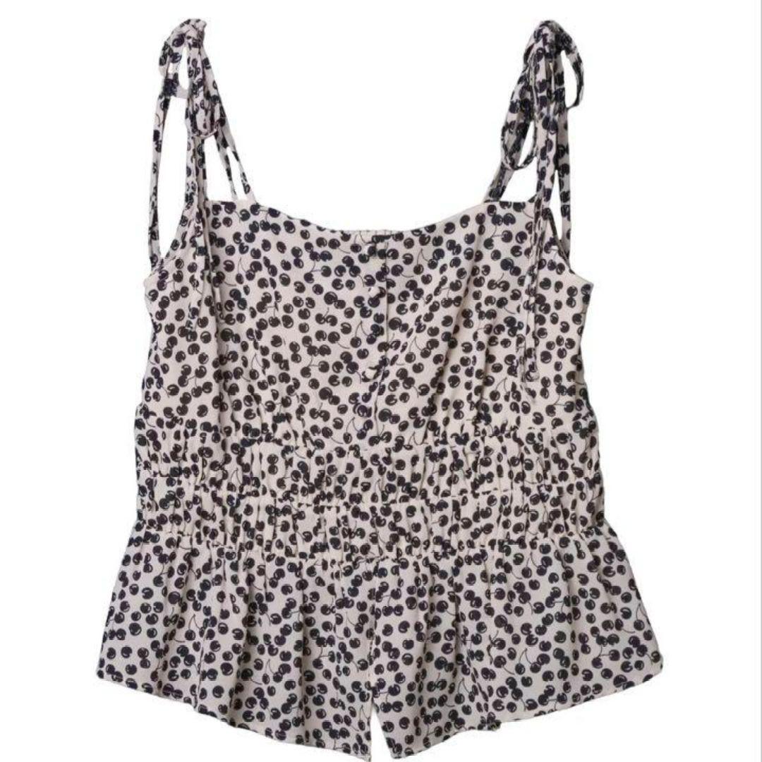 新品☆herlipto Cherry Pattern Strap Top S