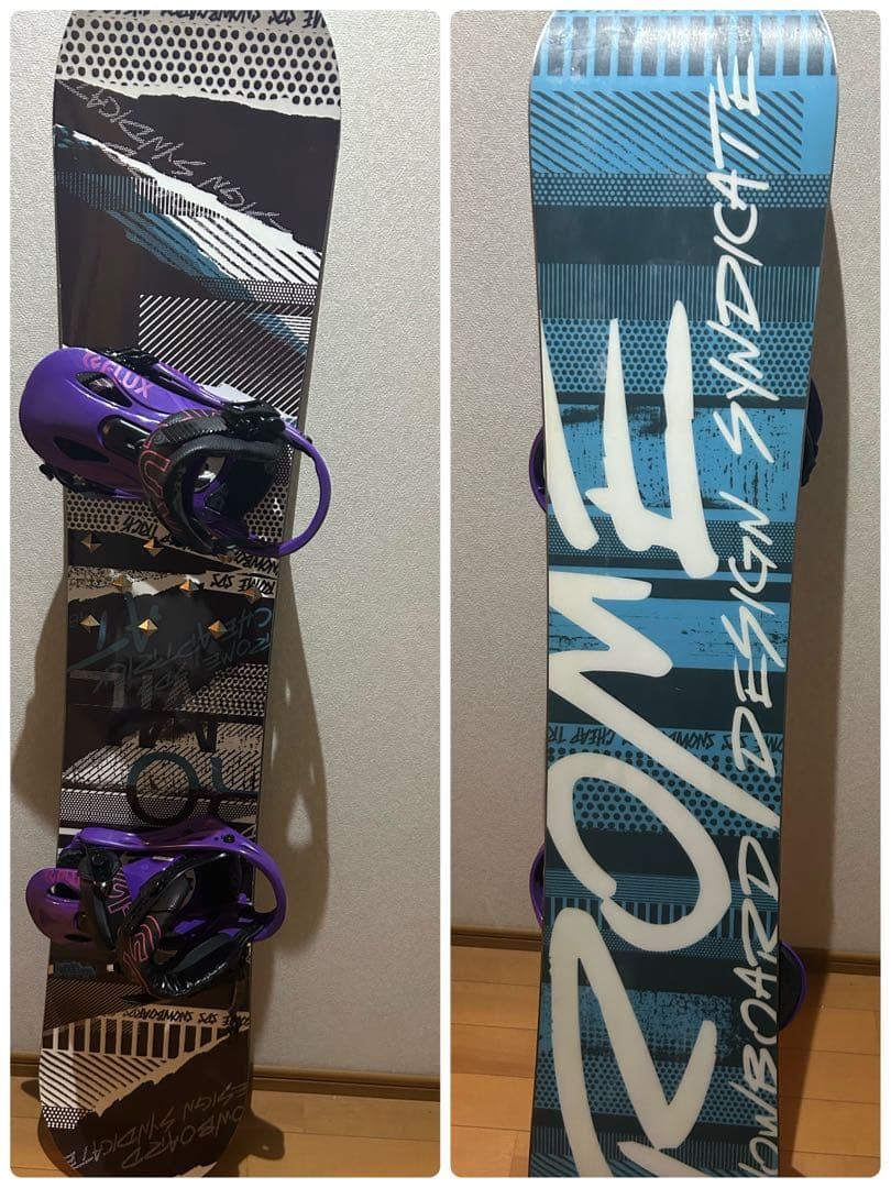 Rome SDS Cheap Trick スノーボード 148 ビンディング付き