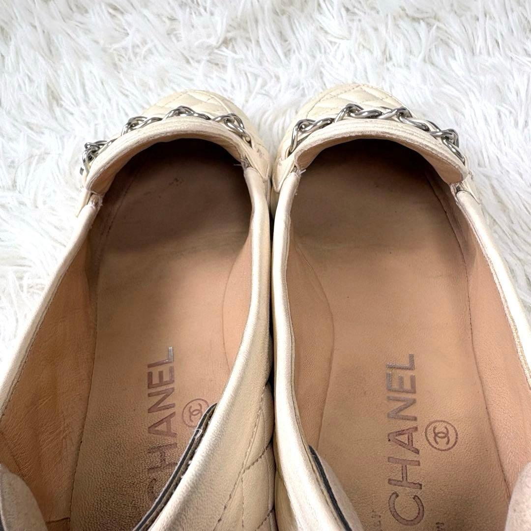 CHANEL シャネル　マトラッセ　チェーン　チャーム　ココマーク　ローファー