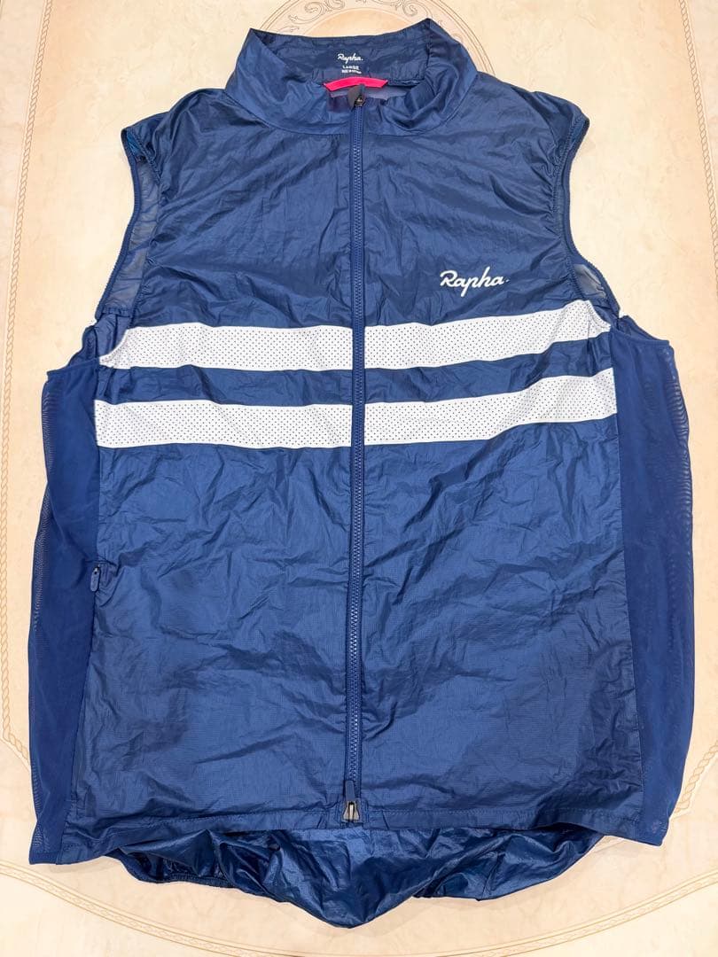 Rapha メンズブルベジレL size ネイビー