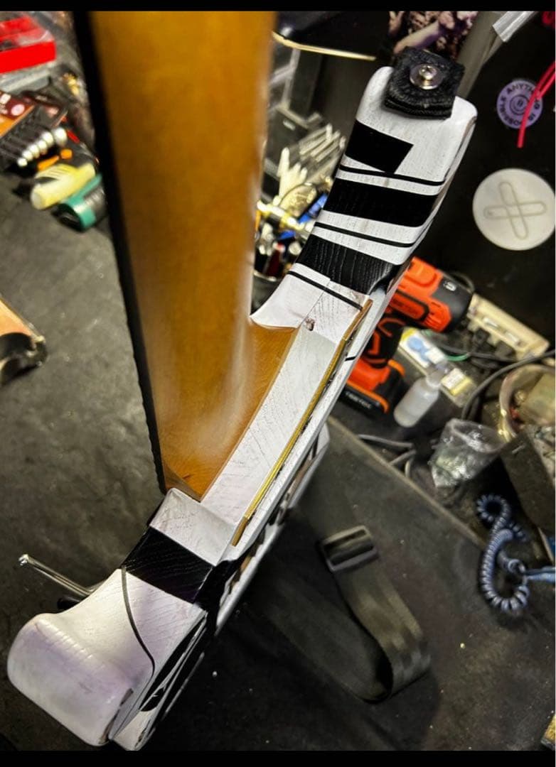 washburn USA N4 白黒フランケンリフィニッシュ！ヌーノ/NUNO