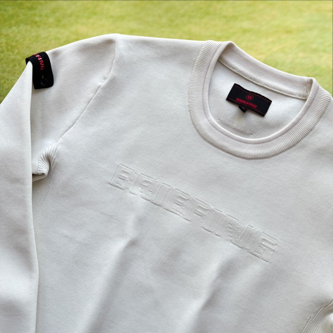 ブリーフィングゴルフ　ニット　白　S〜M相当　セーター　ホワイト　ゴルフ