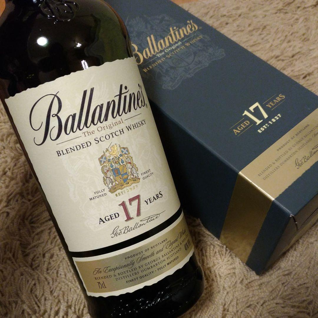 ウイスキー　バランタイン 17年 
40度 箱付 750ml