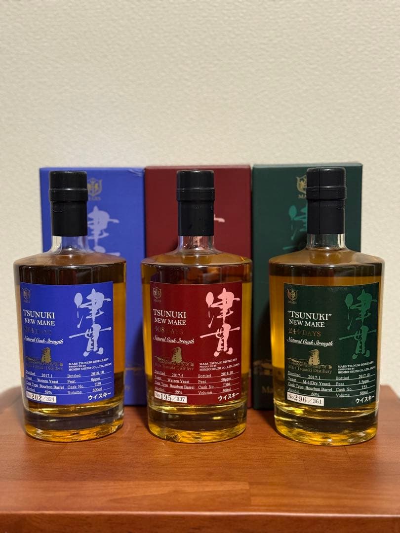 【限定】津貫ウイスキー newmake 244、408、664days