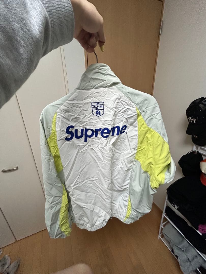 Supreme ナイロンジャケット ホワイト/イエロー