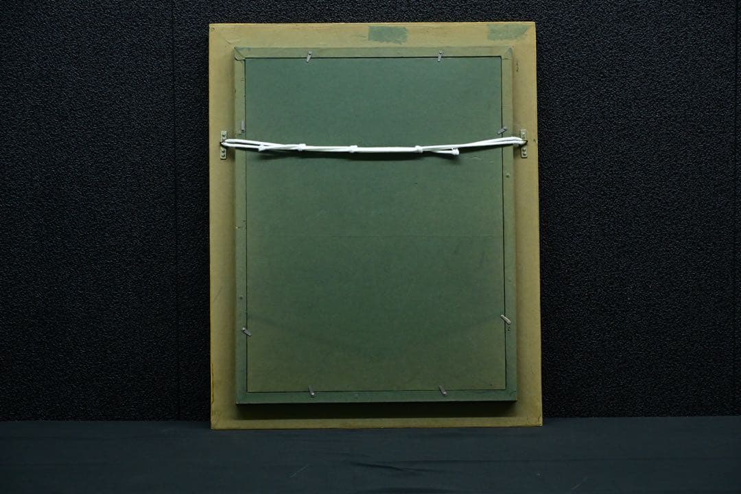 【真筆保証】鈴木千久馬 果物 静物画 P8 金彩 彫刻 無垢額 壁飾り