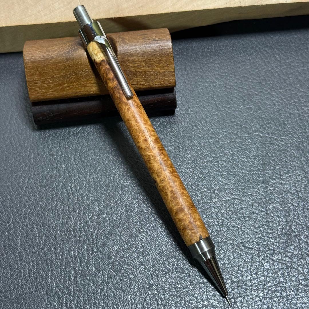 116アンボイナ　木製シャーペン　強低重心ダブルR 補修あり