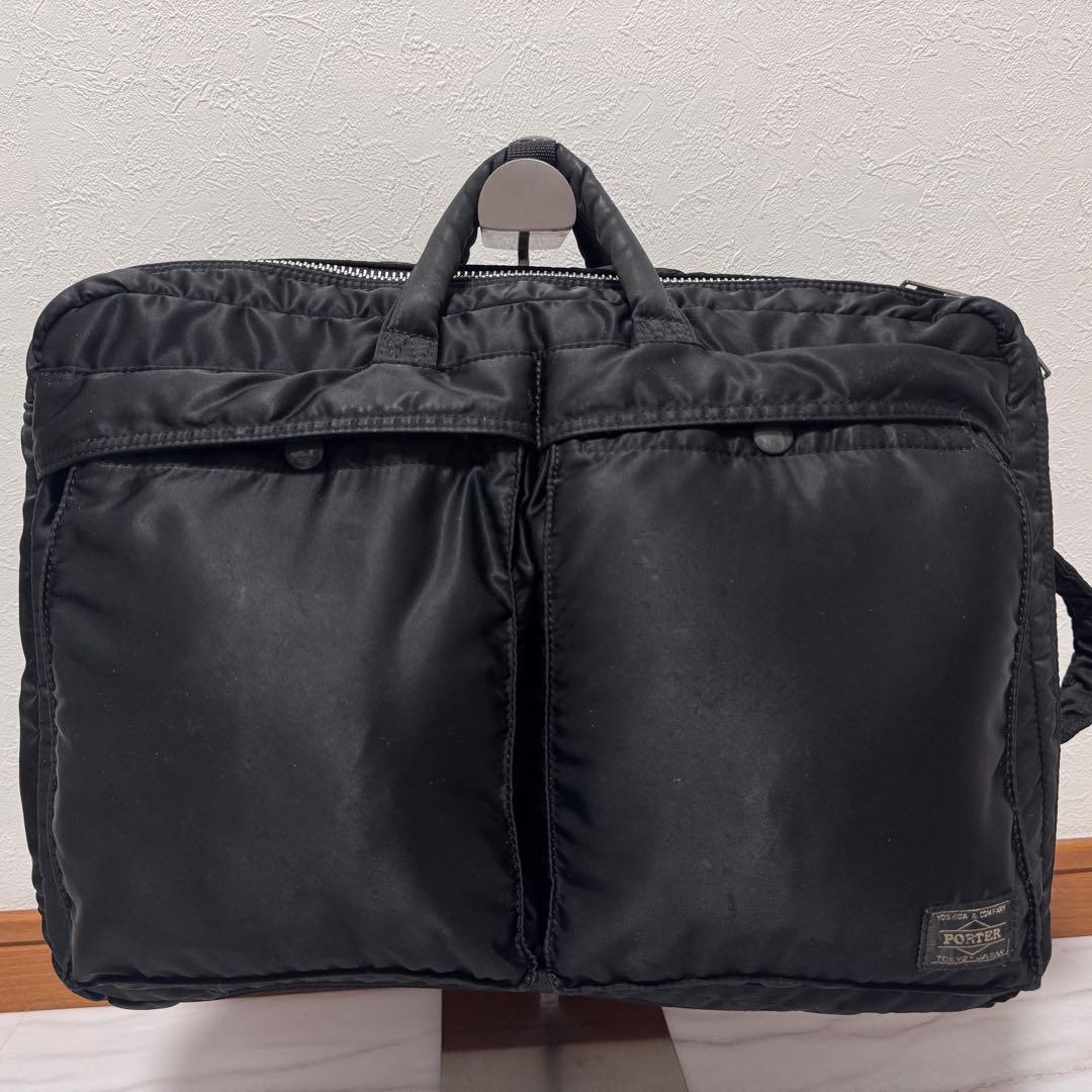 大容量✨PORTER TANKER 3way ビジネスバッグ リュック ブラック