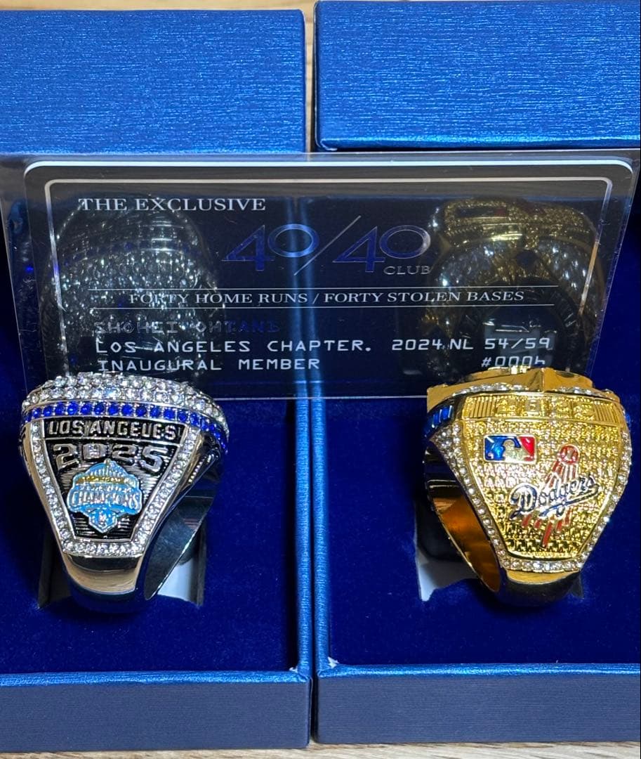 ⭐完全一点限定⭐【特別構成】大谷翔平 2025世界一リング厳選3点セット