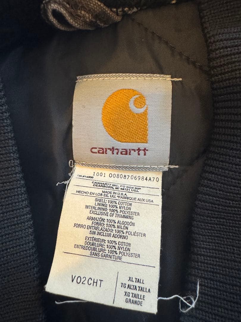 USA製　カーハート ダックベスト　フェード　XL ビッグサイズ