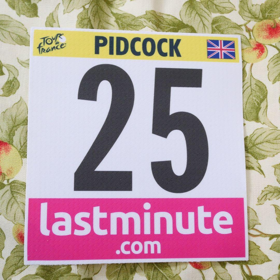 選手支給品 ツールドフランス 実物レースナンバー トム・ピドコック Q36.5