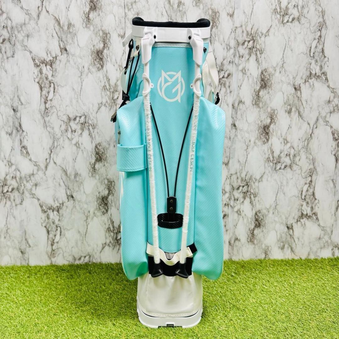 【新品未使用】オムニックス スタンド式 キャディバッグ ゴルフバッグ ブルー