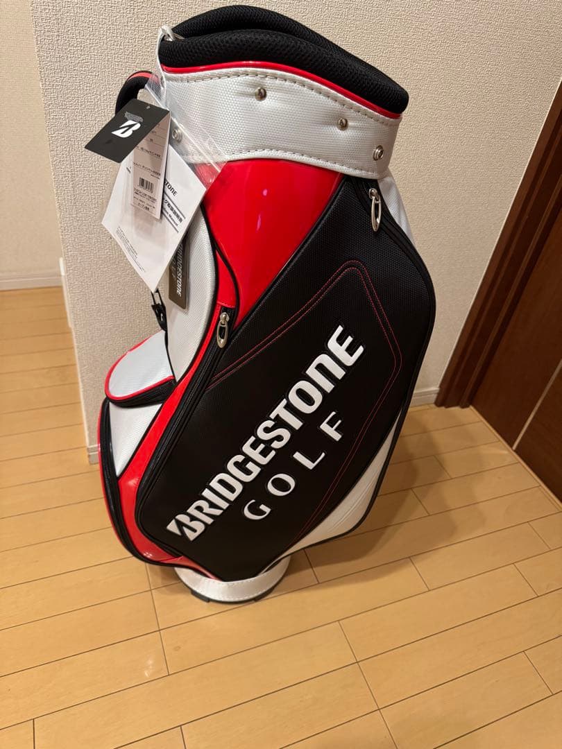 BRIDGESTONE GOLF キャディバッグ 黒/赤/白