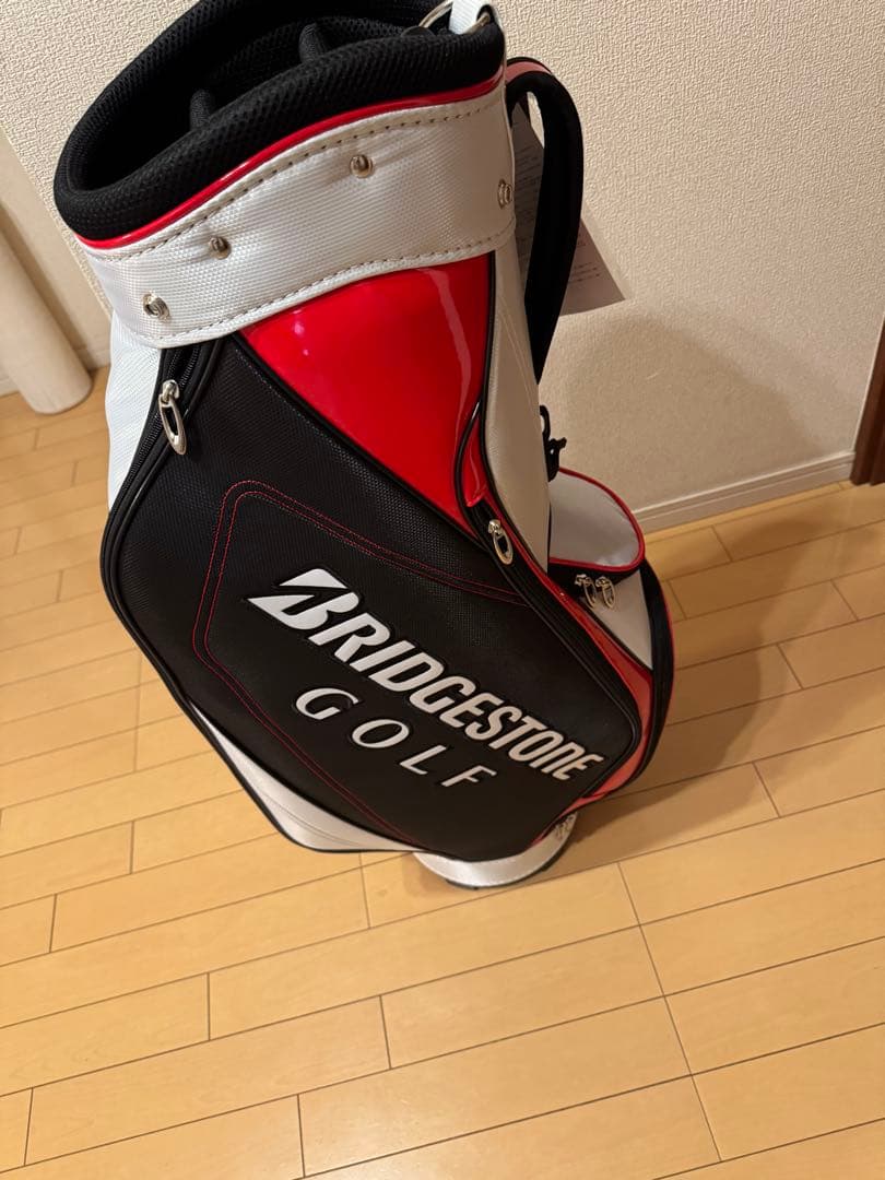 BRIDGESTONE GOLF キャディバッグ 黒/赤/白