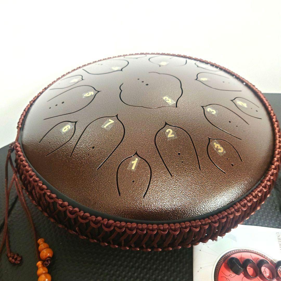 329】スチールタンドラム　大　30cm　Dキー15音　パンドラム　ハンドドラム