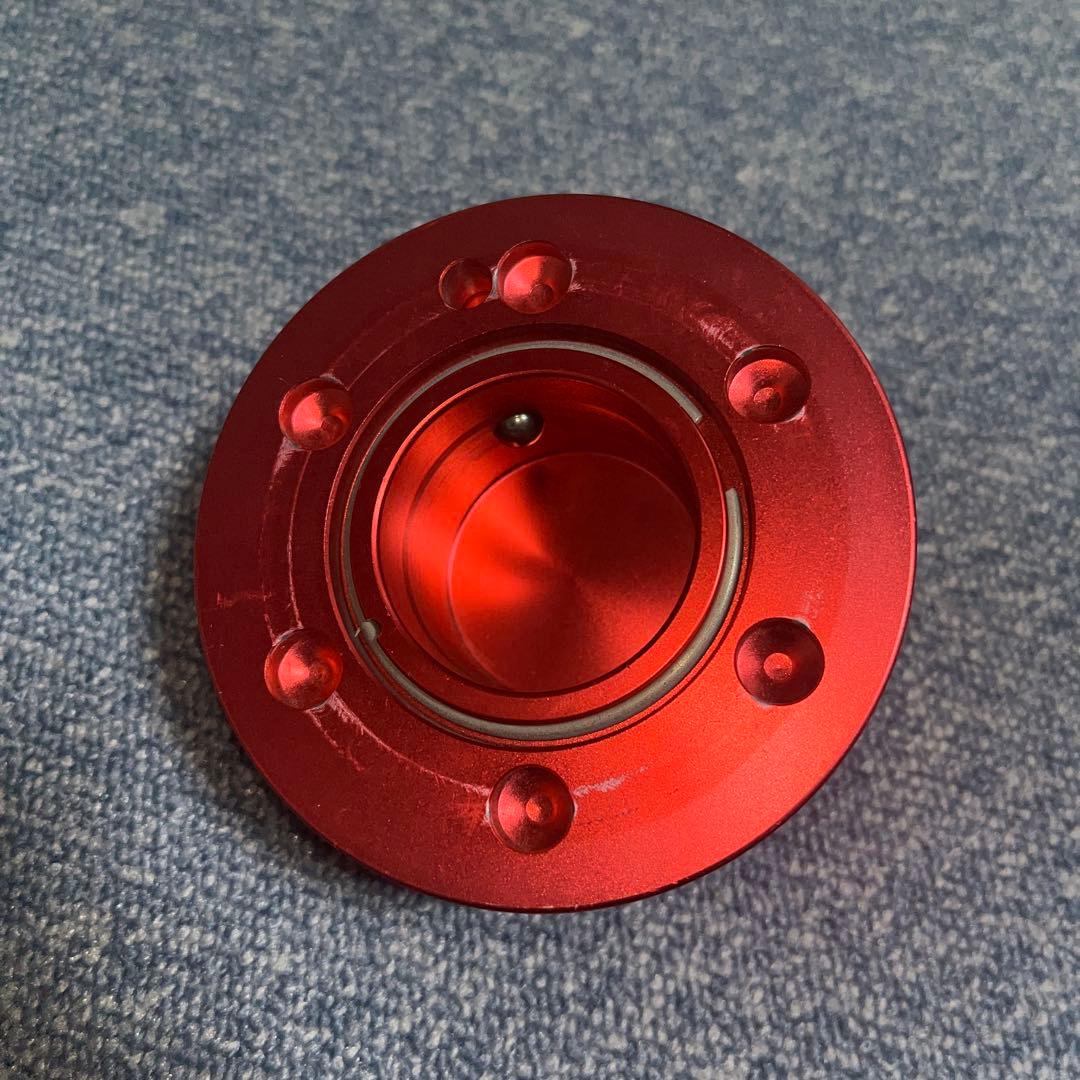 赤 ステアリングロック 鍵付き 日本製　ワークスベル