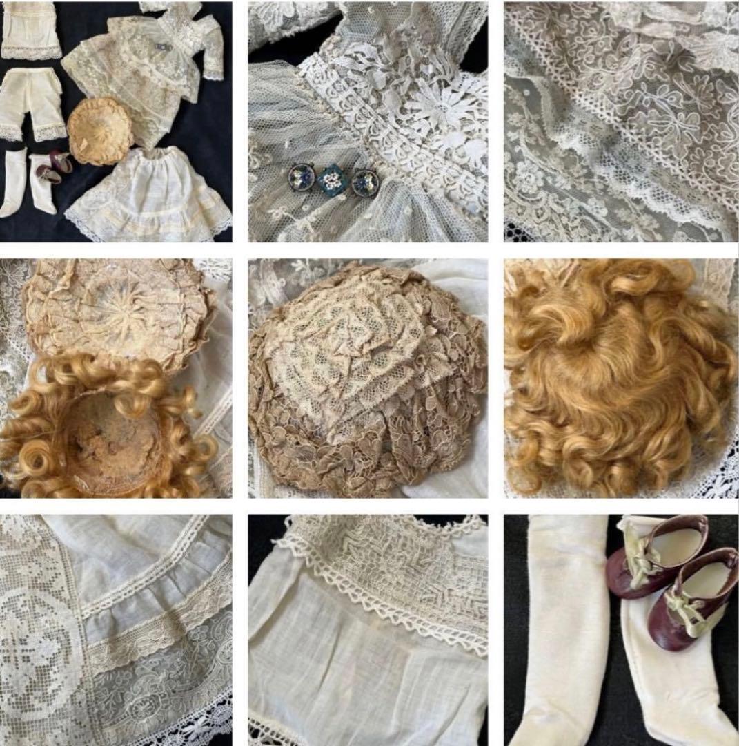 アンティーク ドイツ製 ビスクドール MARKED 444 キャビネットサイズ