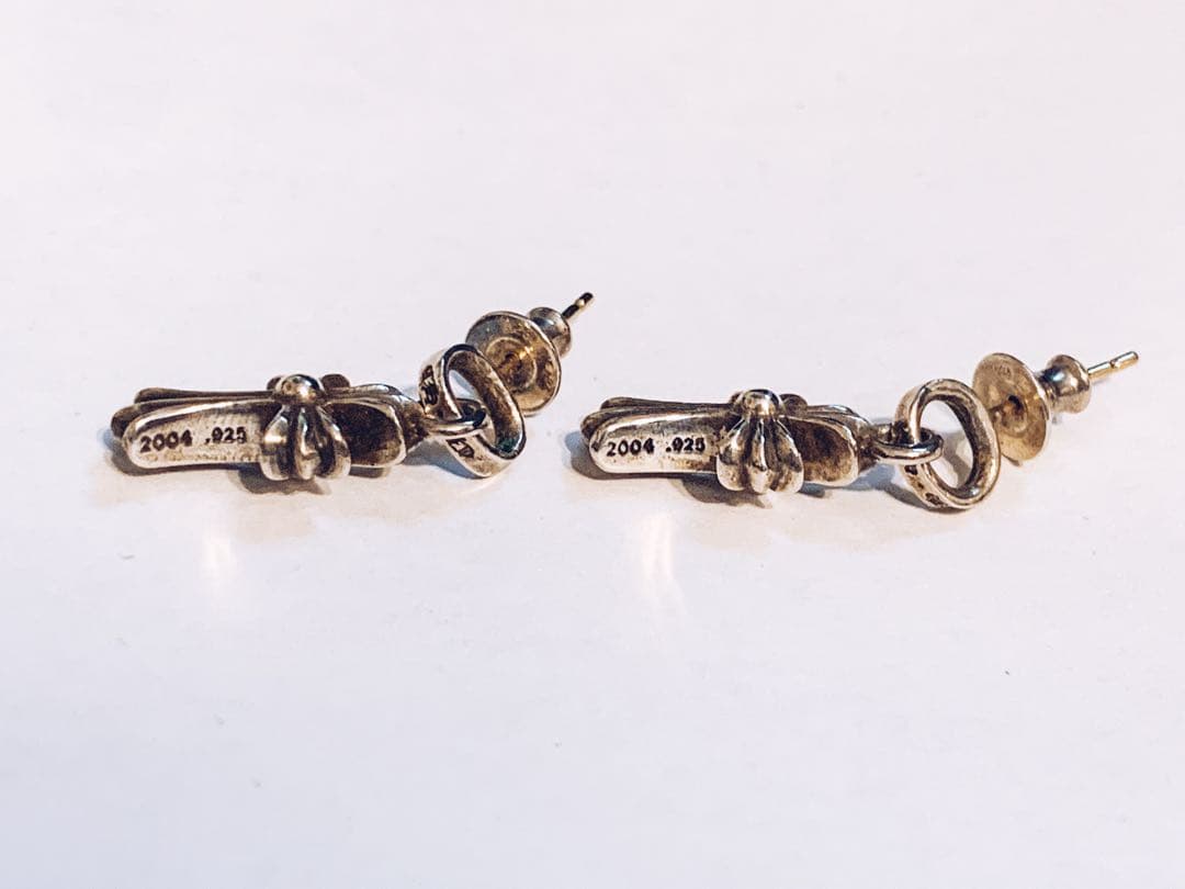 【2点セット】　クロムハーツ CHクロスベビーファットドロップイヤリング