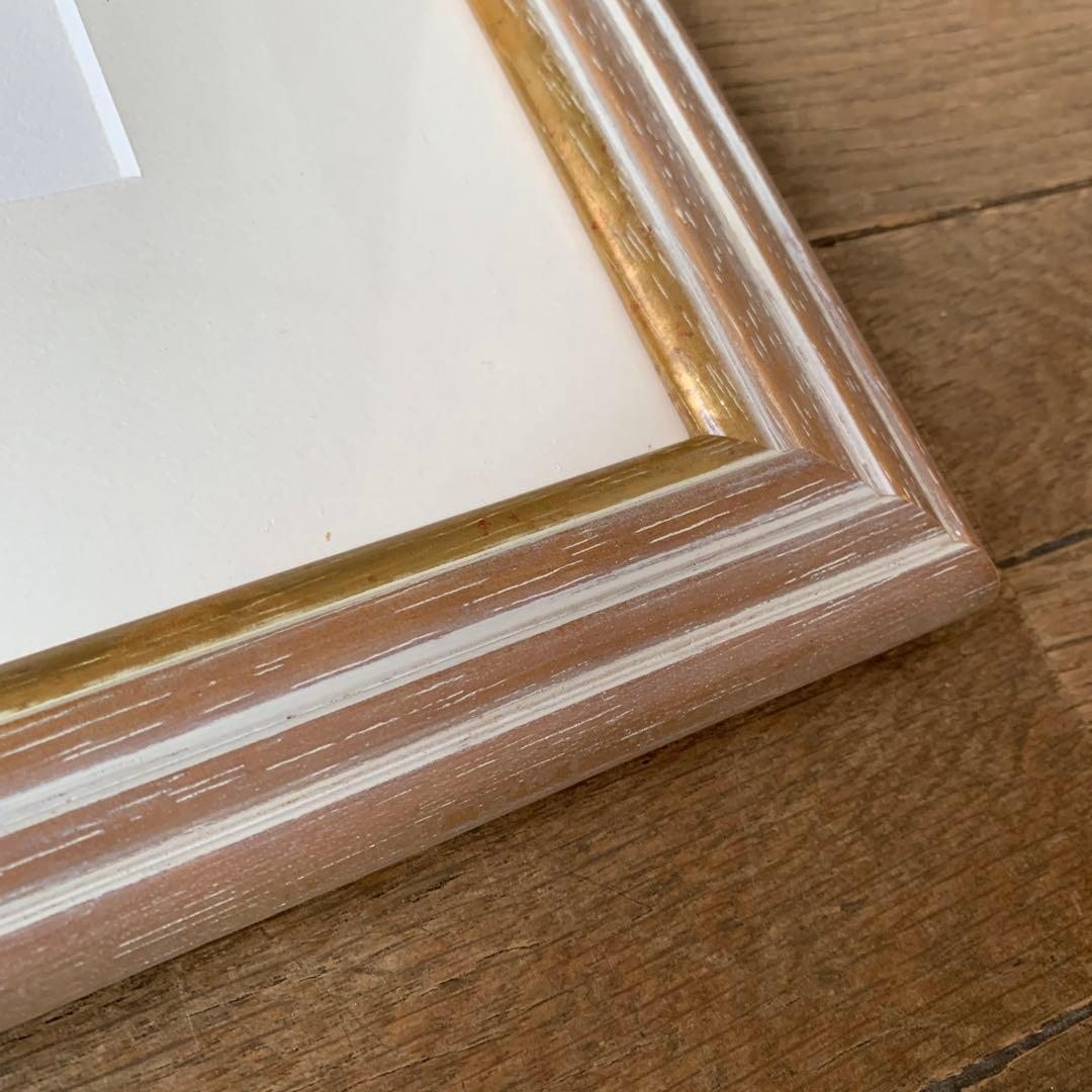 牧野千穂　版画（ジクレー） 題名 「ペンギンたちに聞いてみる」