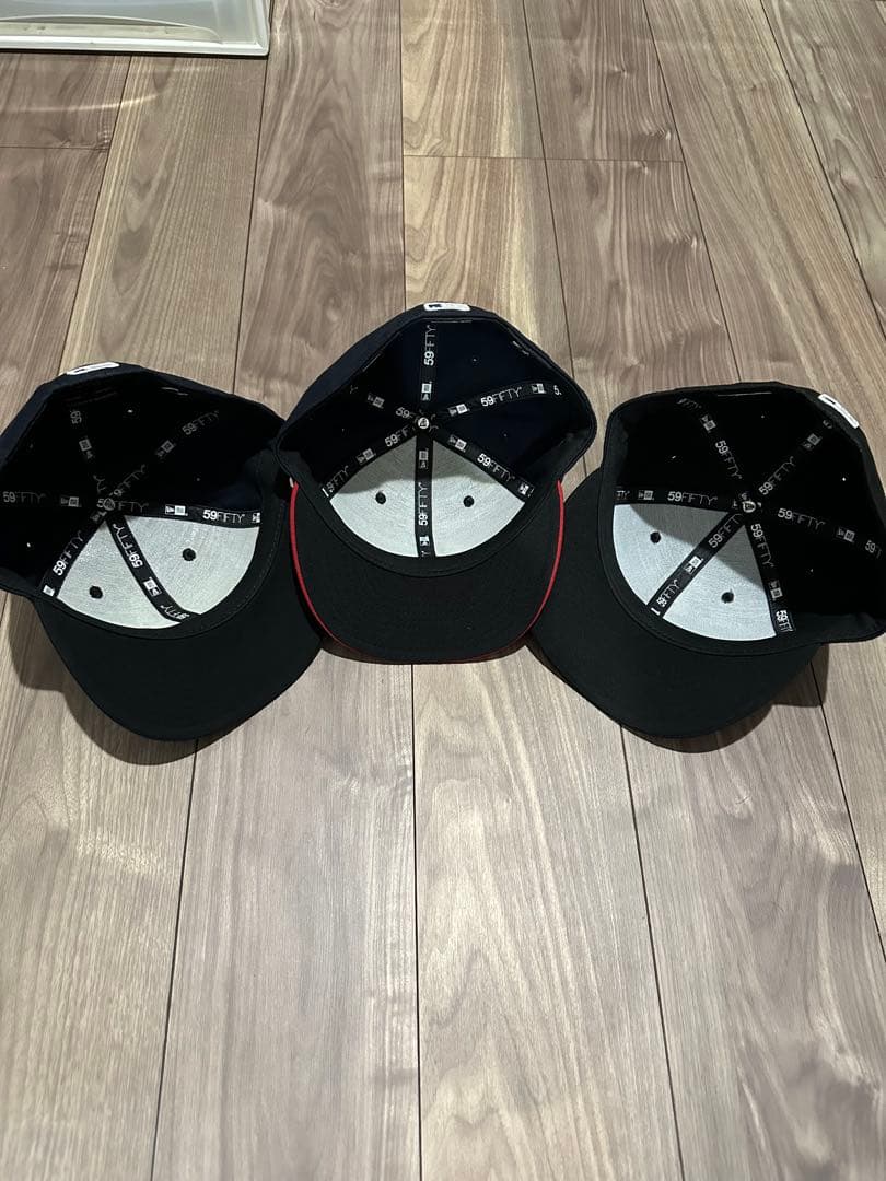 【NEW ERA】 MLB公式キャップ　7 3/8 58.7cm3点セット