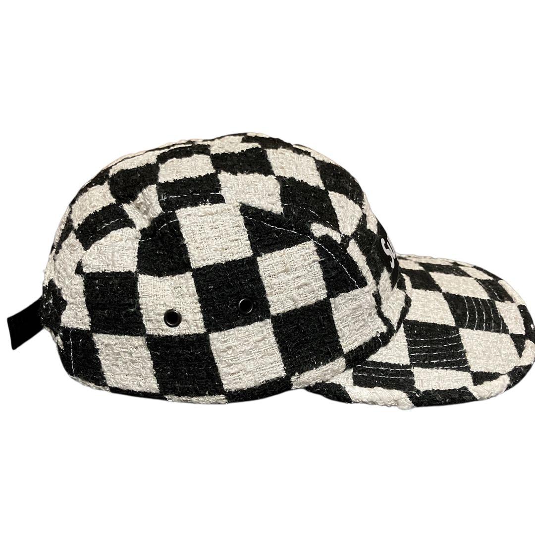 Supreme Checkerboard Camp Cap キャンプキャップ 黒