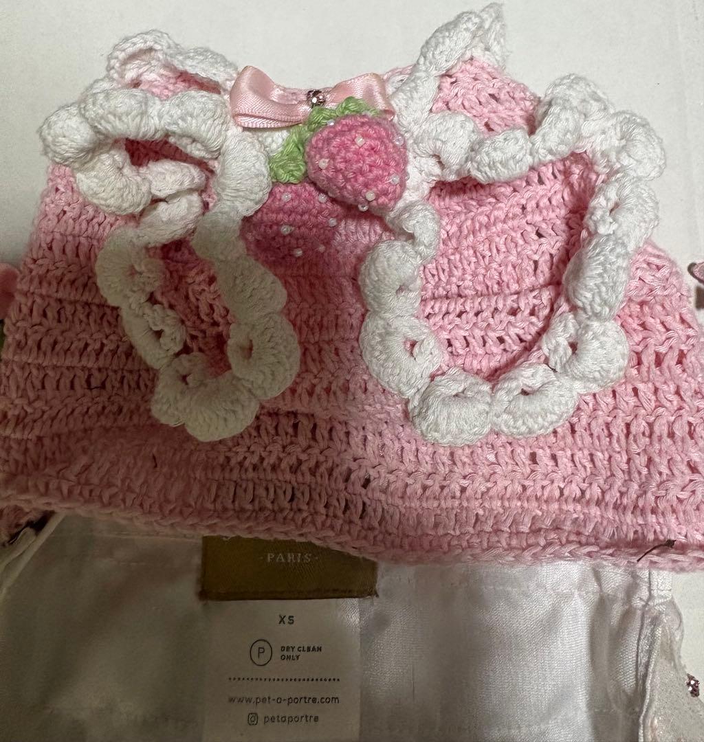 【ペット ア ポルテ】La crème de Fraise リボン付