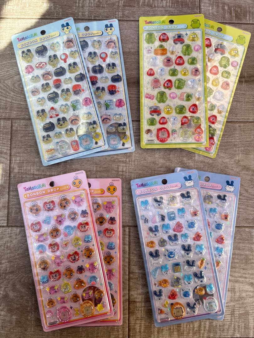 【国内正規品】たまごっち ボンボンドロップシール 4種　8枚　本日発送⭕️