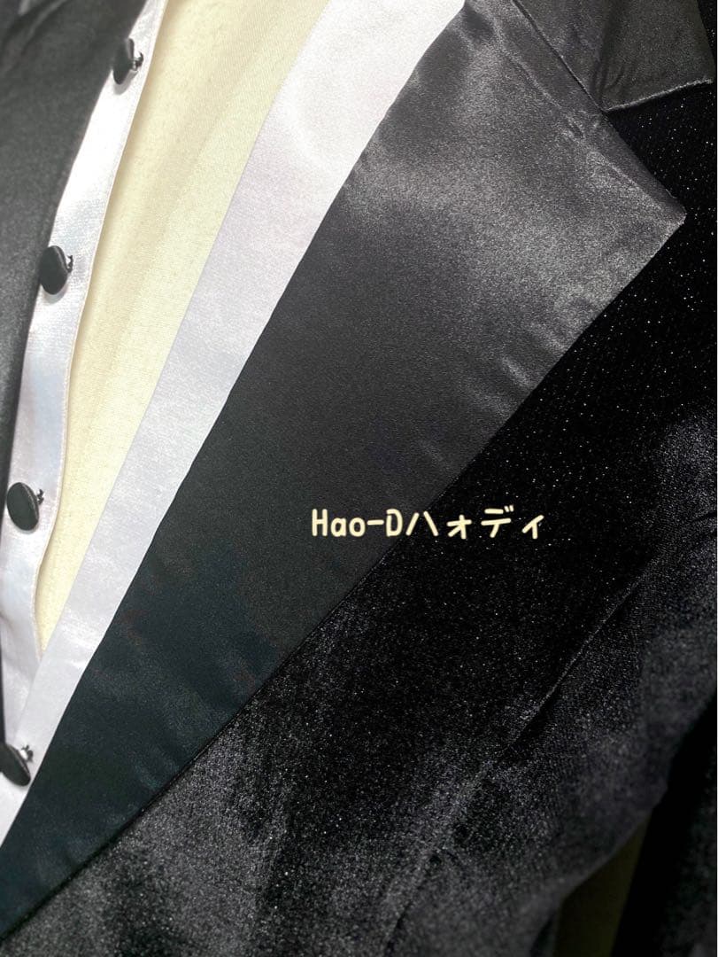 社交ダンス★ラテン★メンズ★新品★ジャケット★黒ベロア★L