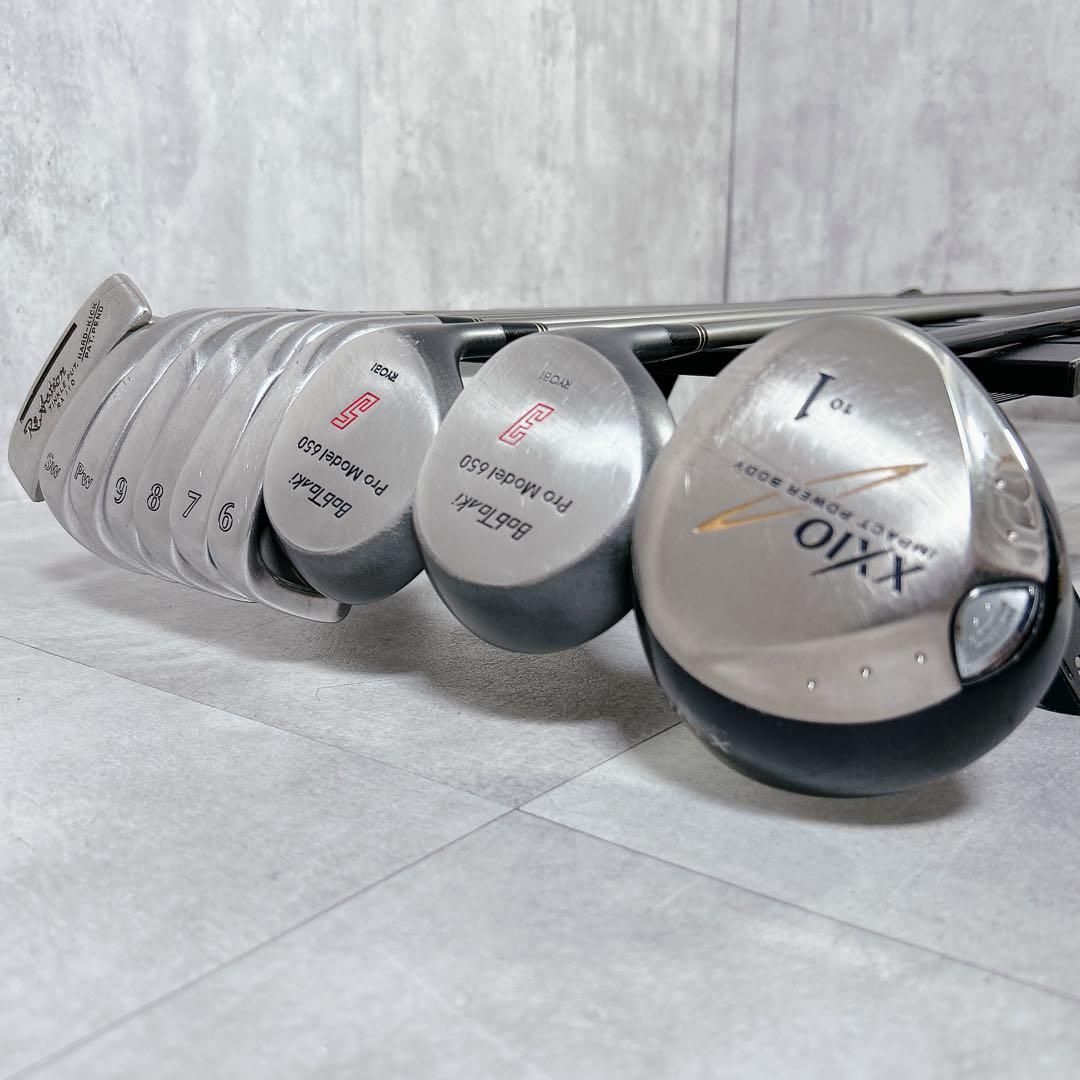 T099 ゼクシオ 他 ゴルフクラブ メンズ フルセット 11点 フレックスS