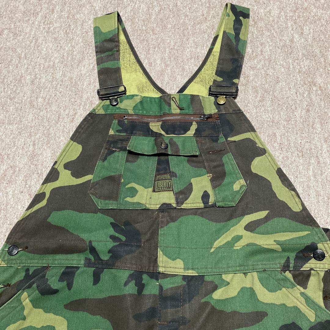 LIBERTY迷彩オーバーオール ダブルニー