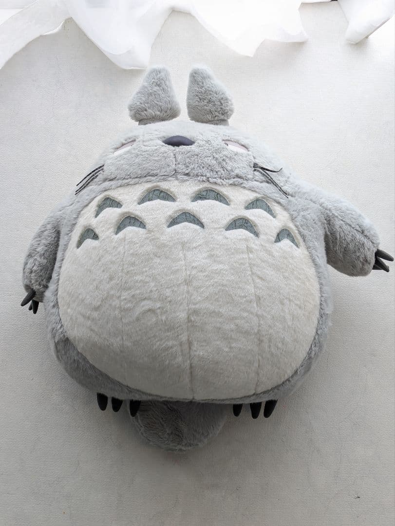 となりのトトロ 大トトロ お昼寝クッション グレー 特大ぬいぐるみ 特大