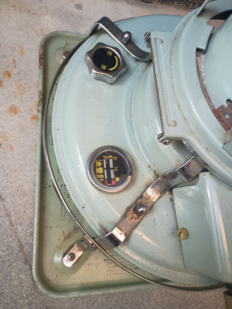 Aladdin ストーブ ブルーフレーム　ミントグリーン　アンティーク