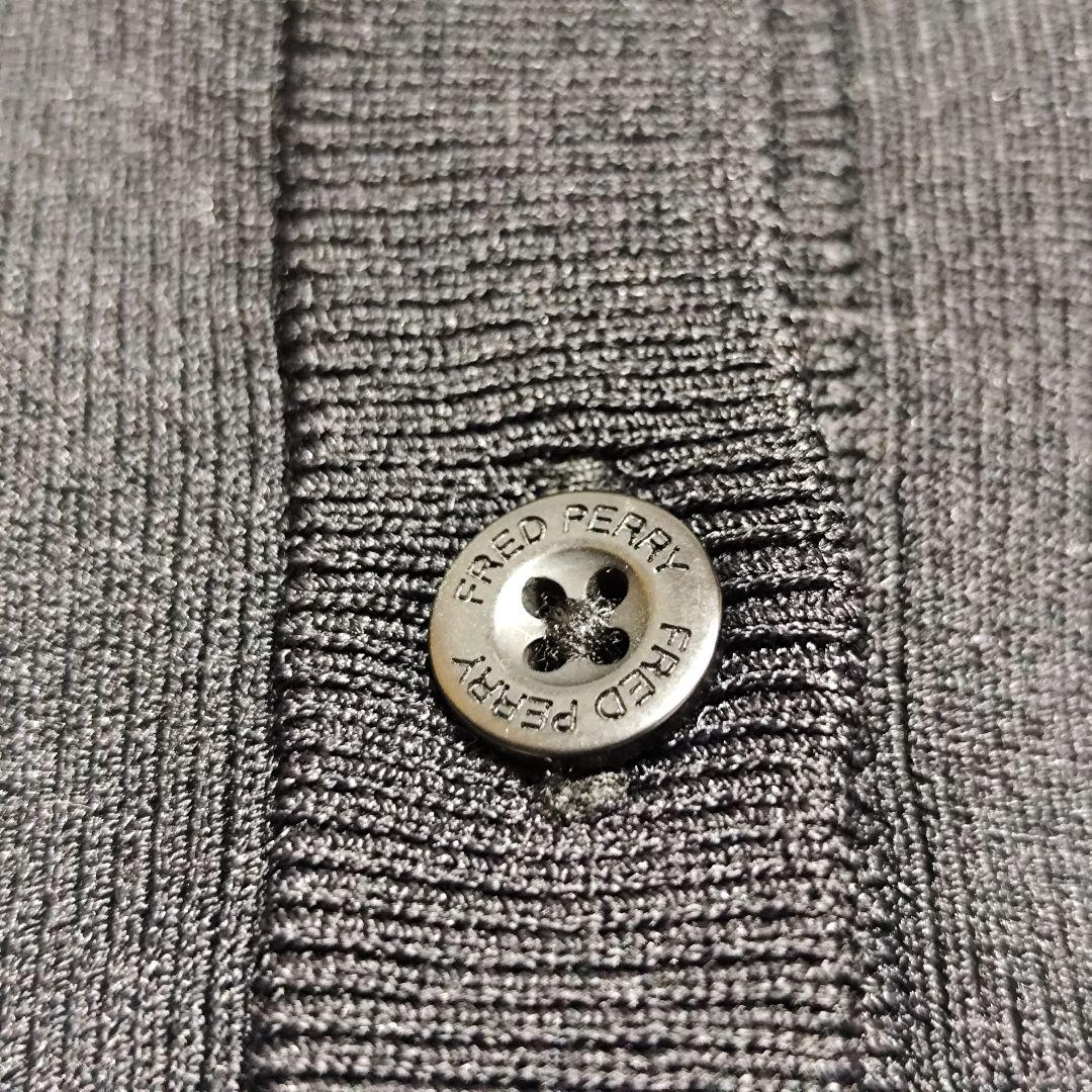 極美品 フレッドペリー × レイビームス / 別注 Vネックカーディガン 黒