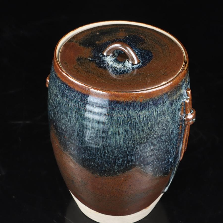 Y2842-4 茶道具 宮川香雲 水指 木箱付き　#5