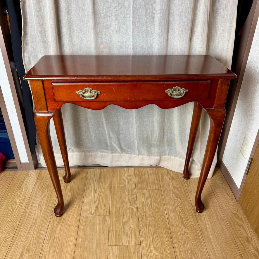 【訳あり特価】クイーン・アン マホガニー材 コンソールテーブル