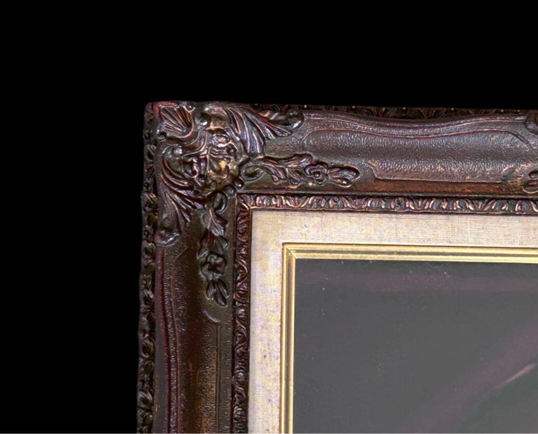 【真作】谷崎勉 油彩 6号 裸婦 元青龍社構成員 油彩 直筆サイン　-292-