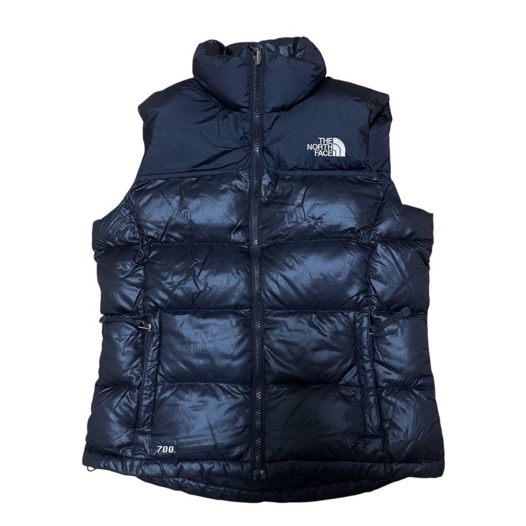 ノースフェイス　ブラック ベスト 700フィル　防寒　Mサイズ