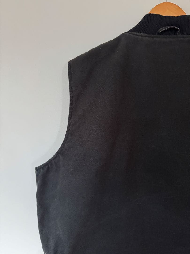 【希少】良品 ビッグスミス ダックベスト XL ブラック フェード ヴィンテージ