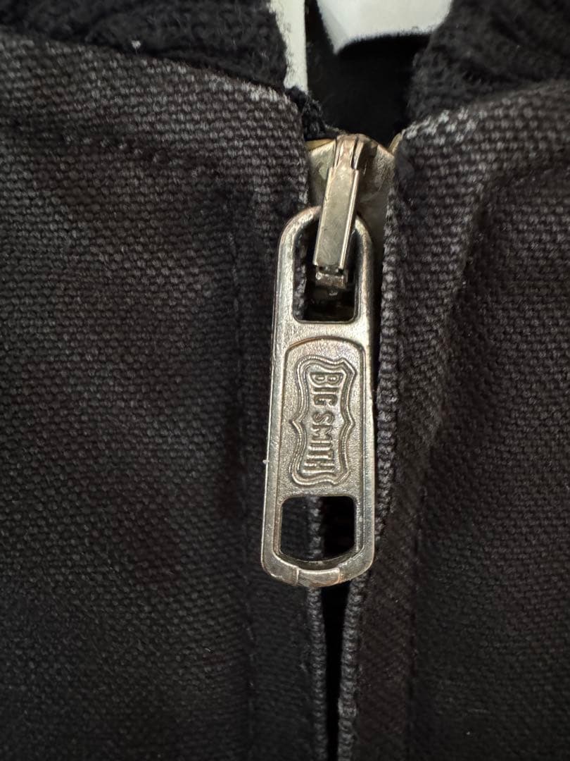 【希少】良品 ビッグスミス ダックベスト XL ブラック フェード ヴィンテージ