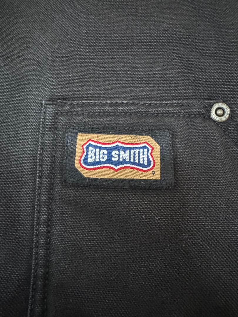 【希少】良品 ビッグスミス ダックベスト XL ブラック フェード ヴィンテージ