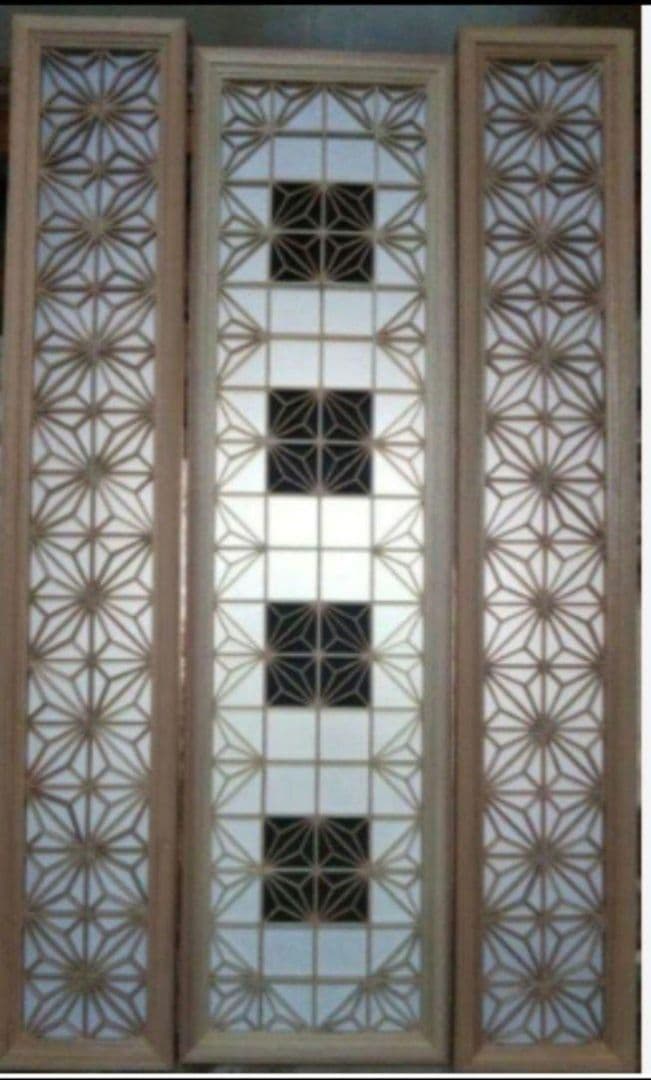 57❣️特価❣️ 麻の葉組子　アクリル板入り　３枚一組