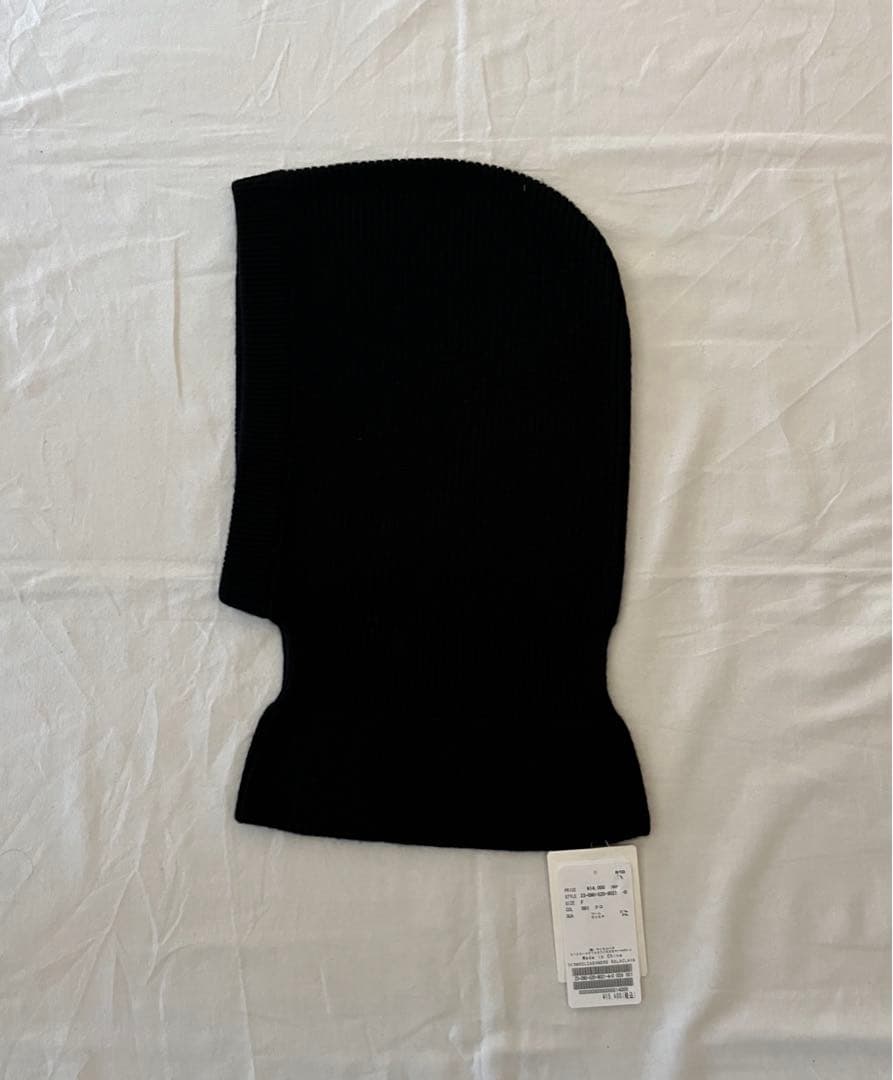 【未使用・タグ付】wool cashmere バラクラバ/ブラック