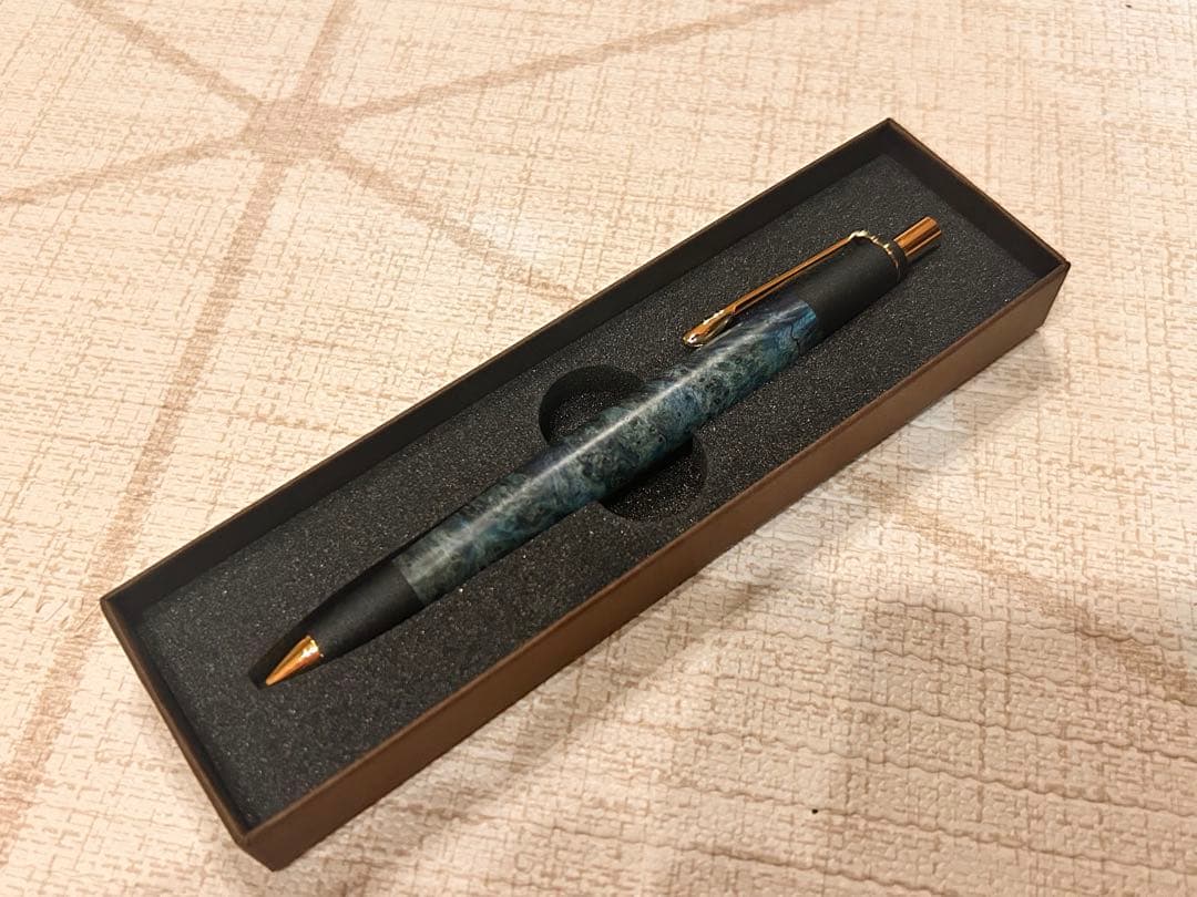 ボナンペン　シャープペン　スタビライズドウッド　真鍮金具