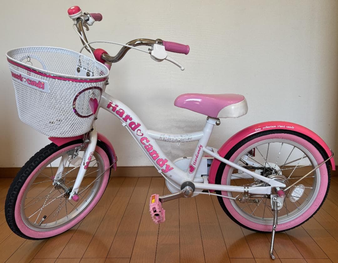 子供用自転車　Hard♡candy 16インチ　補助輪＆ヘルメット付き