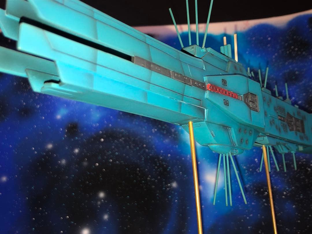 1/3000自由惑星同盟軍第13艦隊旗艦ヒューベリオン塗装済み完成品銀河英雄伝説